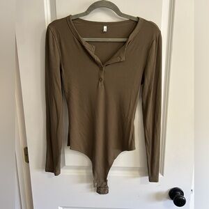 Olive Green Bodysuit